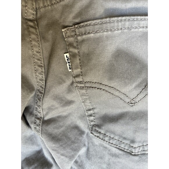 Levi's 511 Slim Tapered PANTS - Gray Khaki - Mens Tag  27X27 Measures 27x28 - Picture 14 of 15